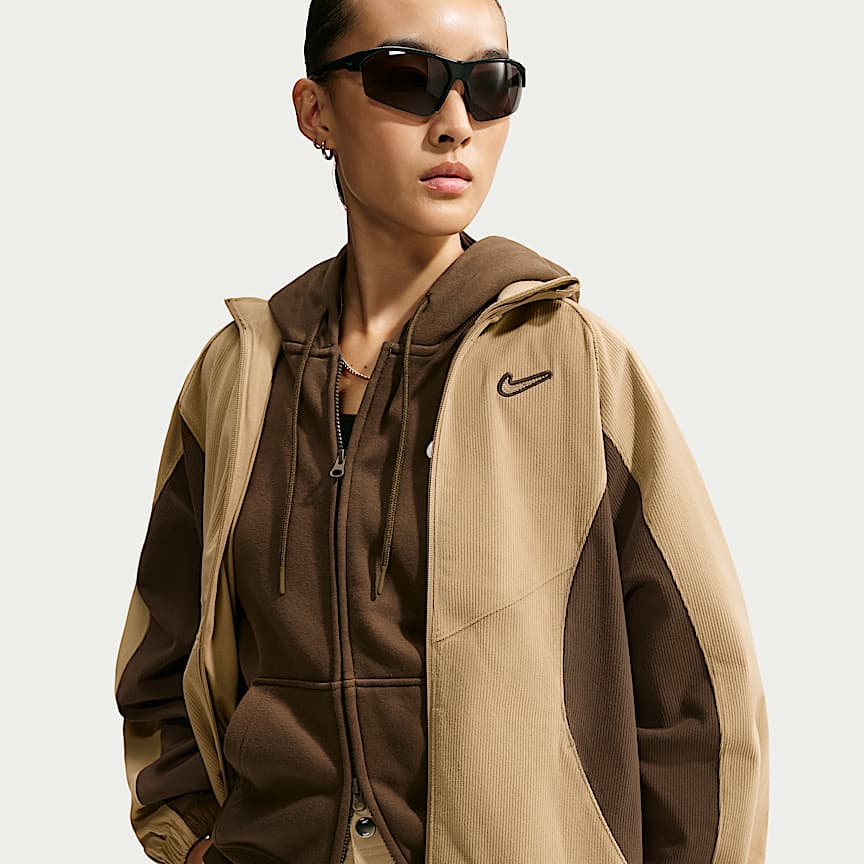 Nike Article Fleece Women's Oversized Full-Zip Hoodie. Nike IL